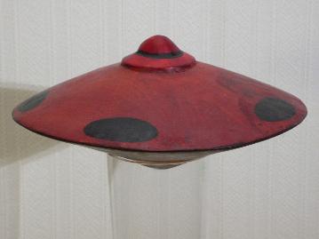 The African carved and painted saucer